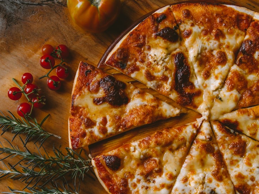 Pizza sortie du four